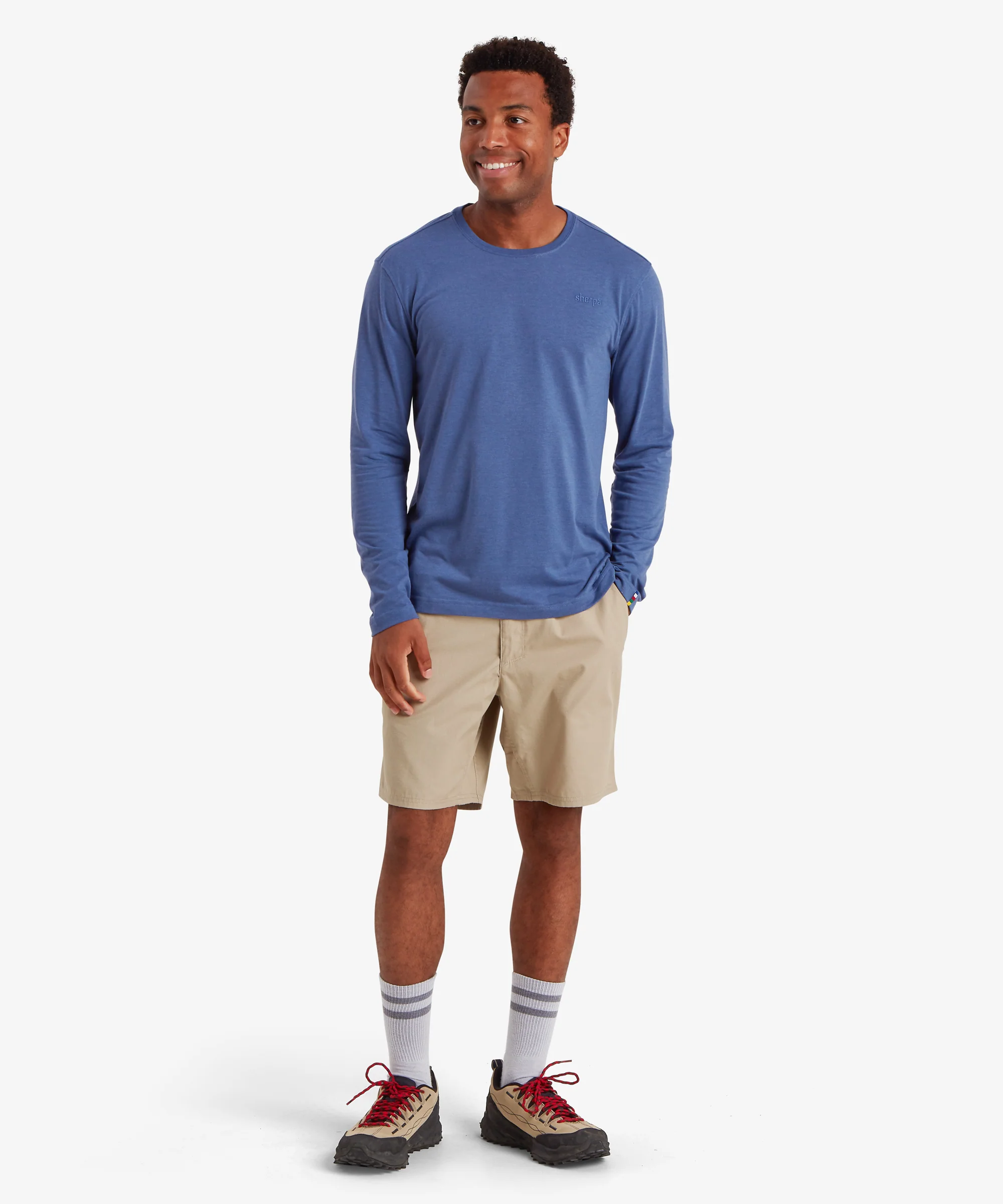 Bali Long Sleeve Crew - Seaport Blue - Image 3