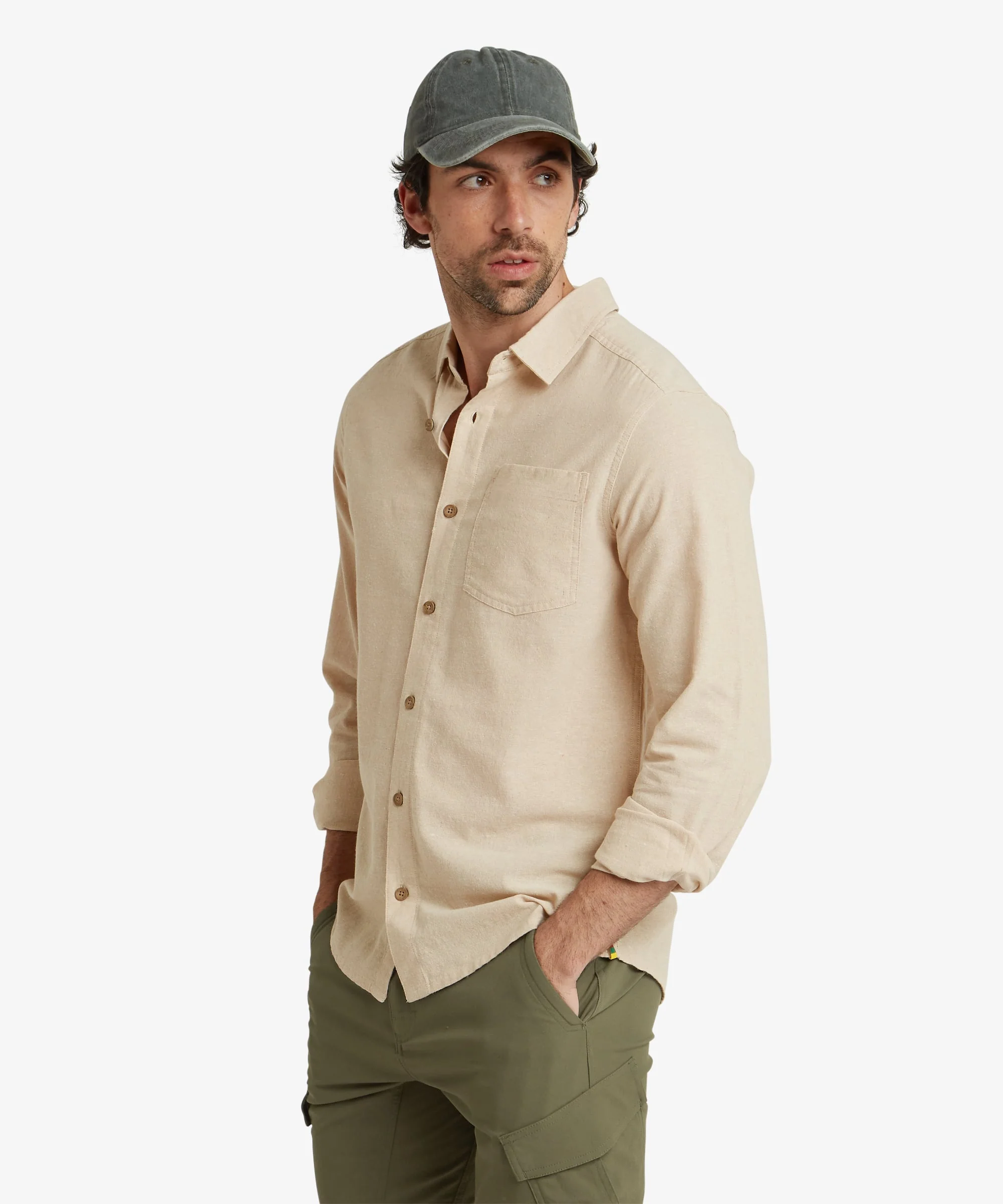 Daha Long Sleeve Shirt - Bardiya Sand - Image 4