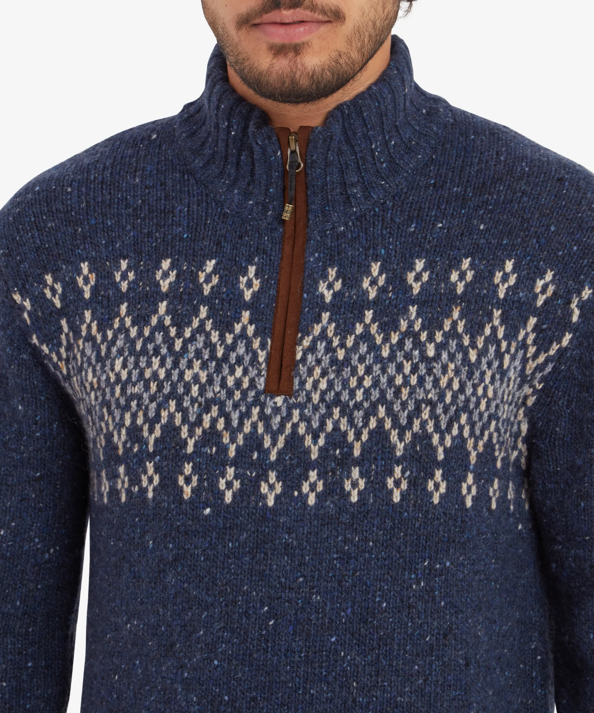 Dumji Quarter Zip Sweater - Rathee Blue - Image 6