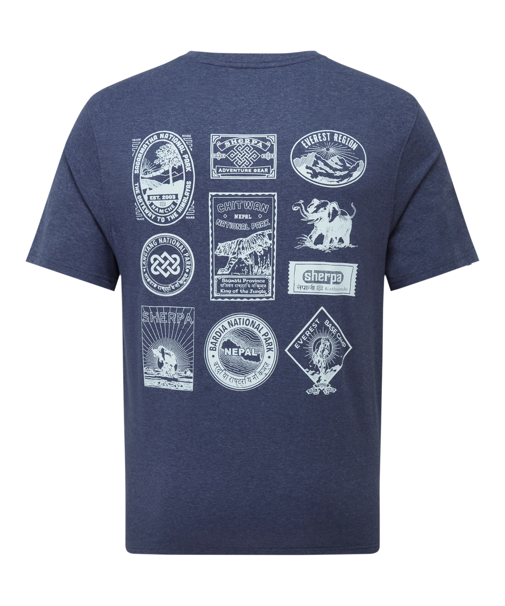 Jutnu Badge T-Shirt - Rathee Blue - Image 2