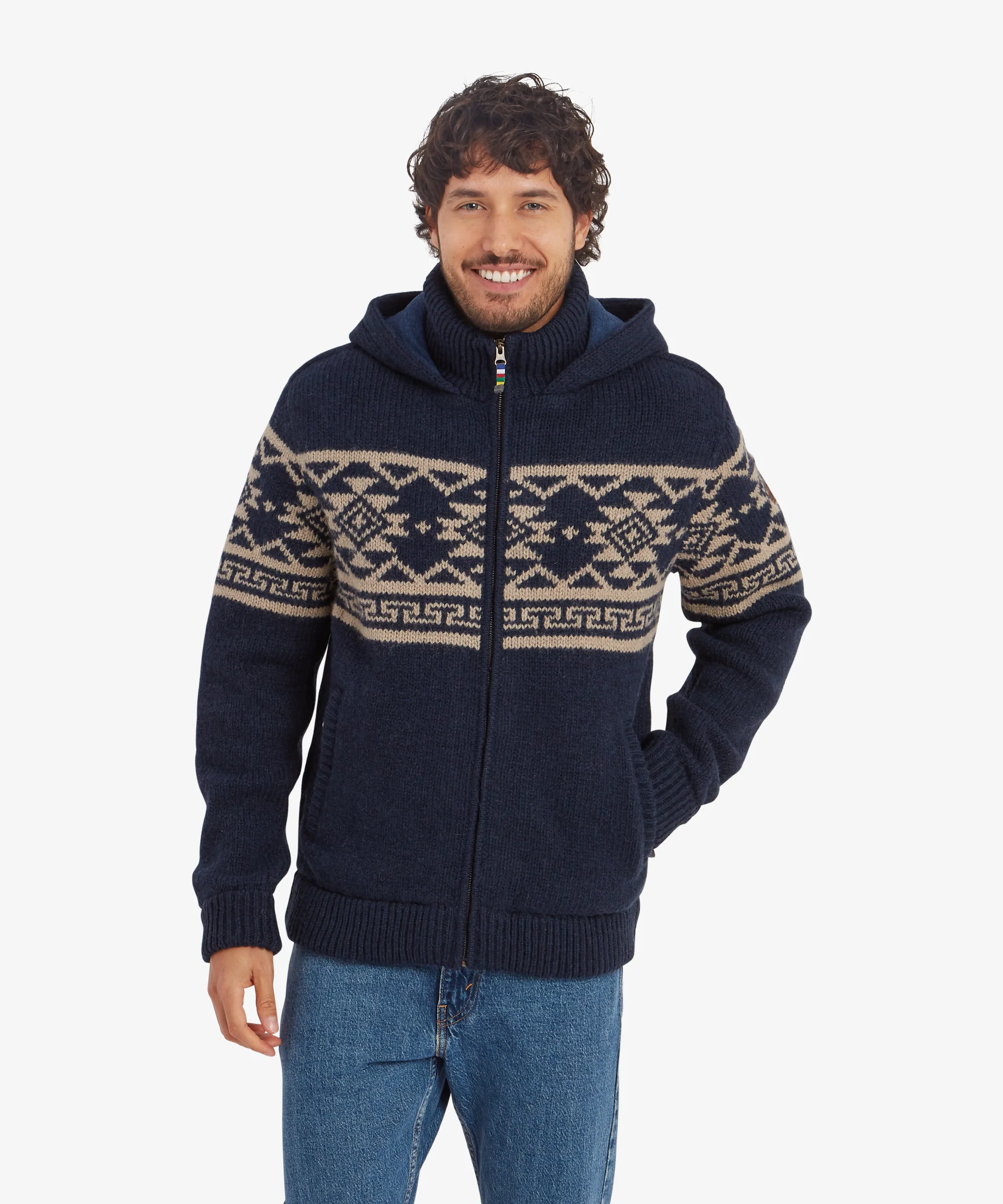 Kirtipur Full Zip Sweater - Rathee Blue - Image 2