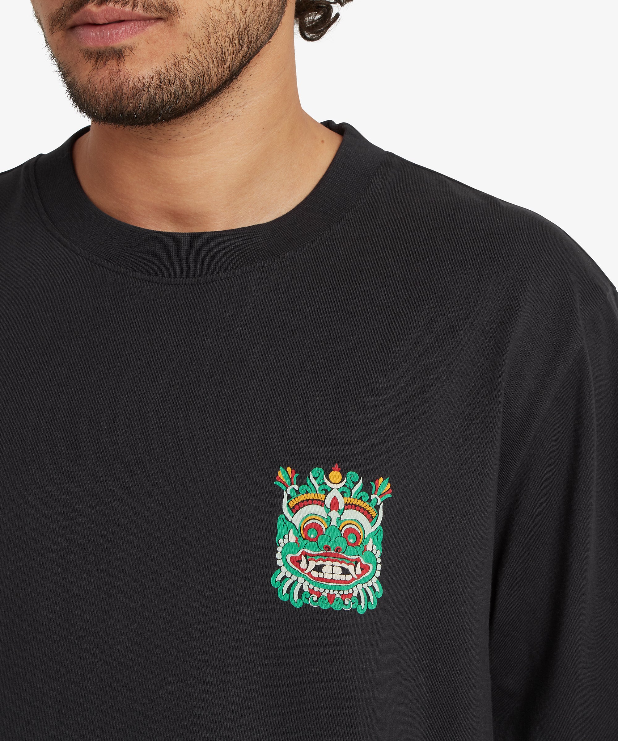 Unisex Tarcho Mask T-Shirt - Black - Image 9