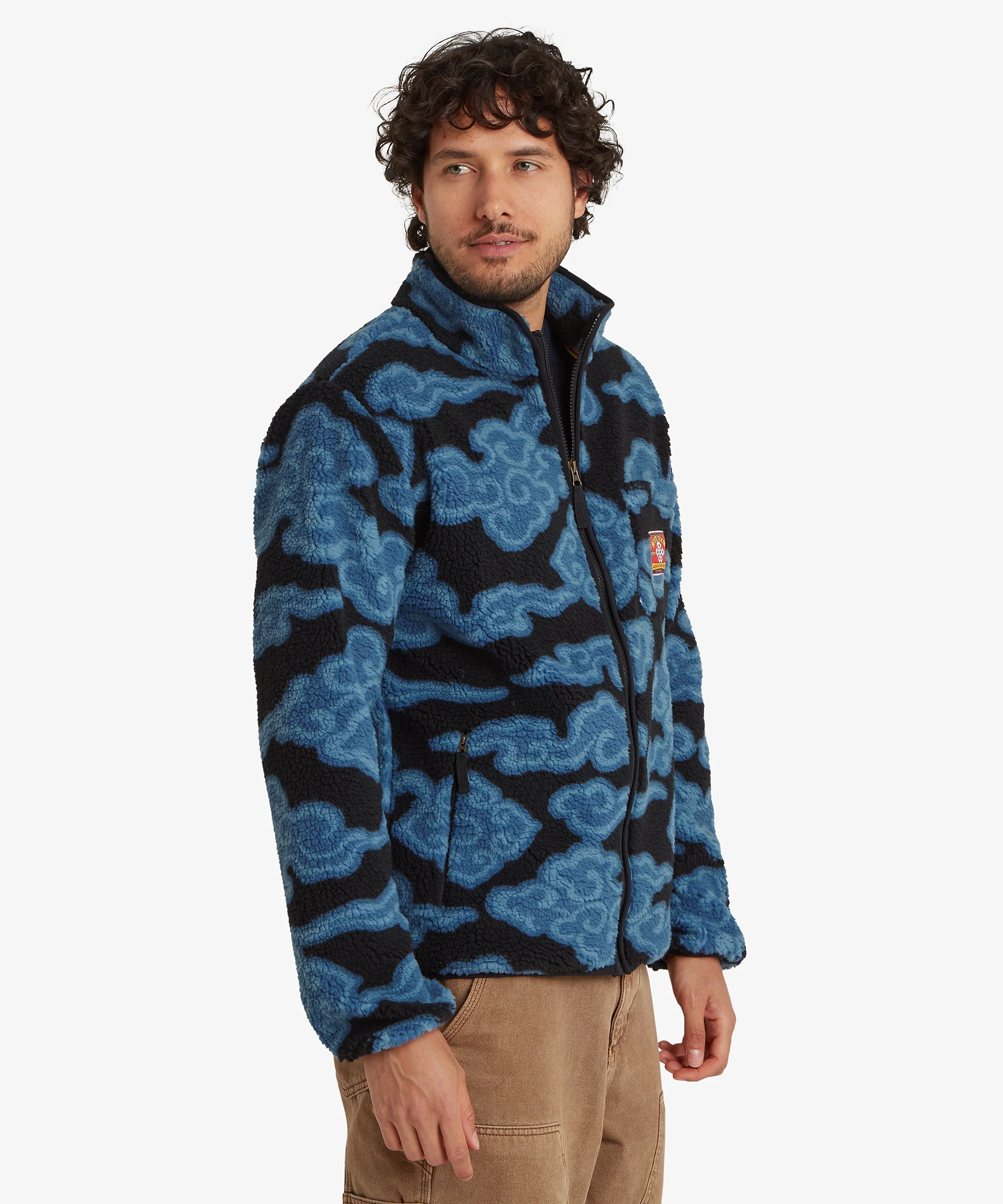 Tarcho Printed Full Zip Fleece - Black Cloud - Image 3