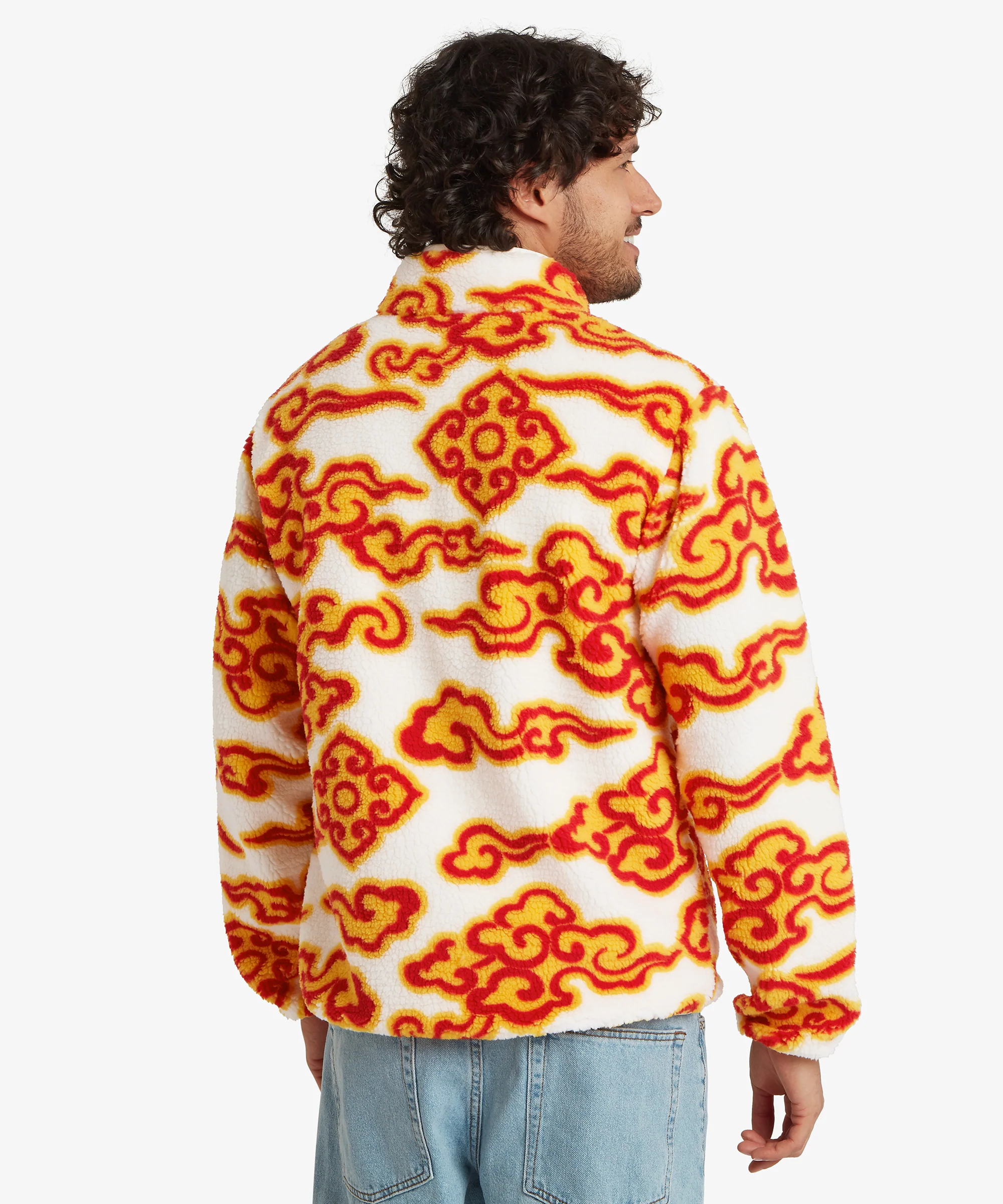 Tarcho Printed Full Zip Fleece - Peetho Cloud - Image 7