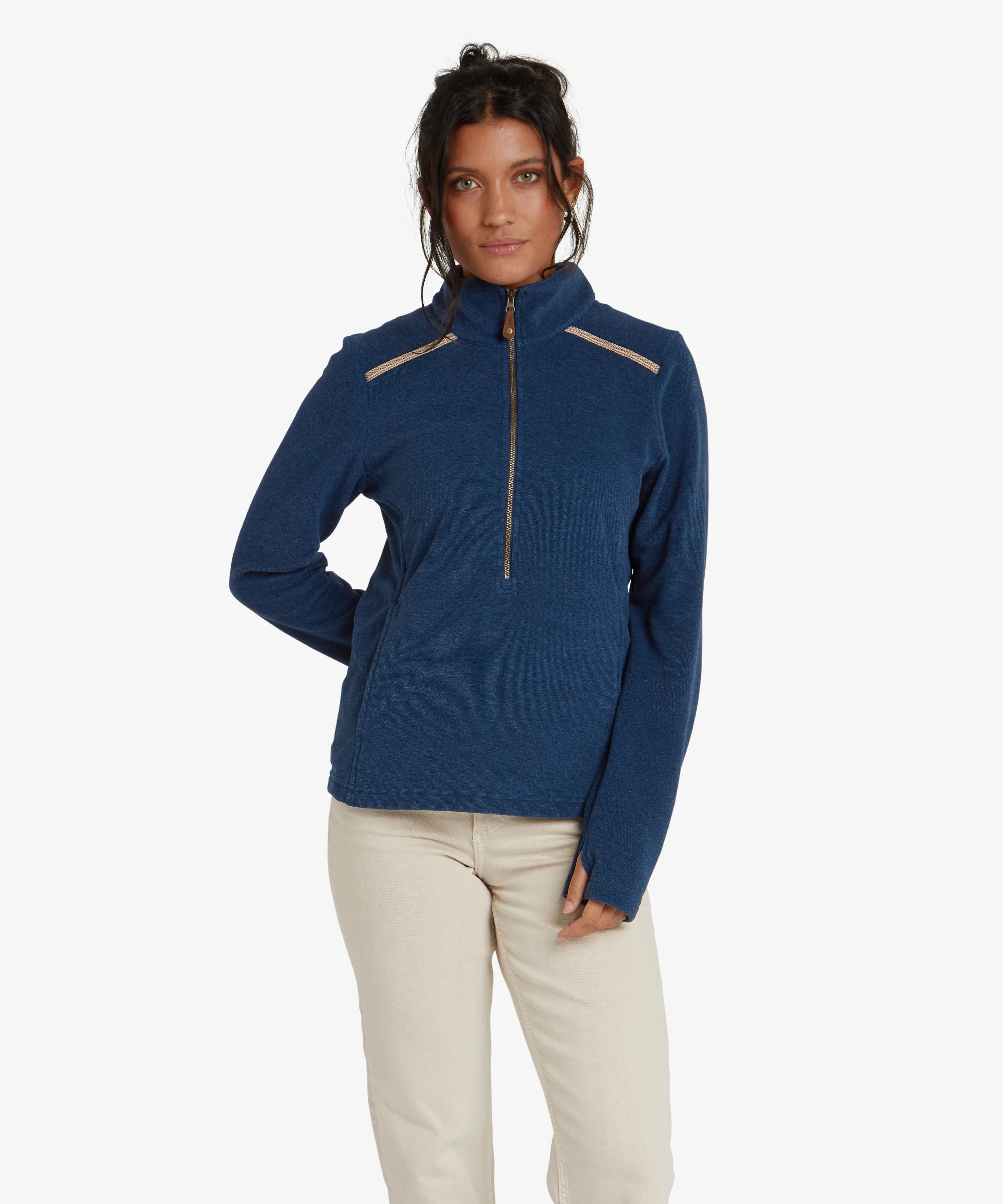 Rolpa Eco Fleece Pullover Zip - Rathee Blue - Image 6