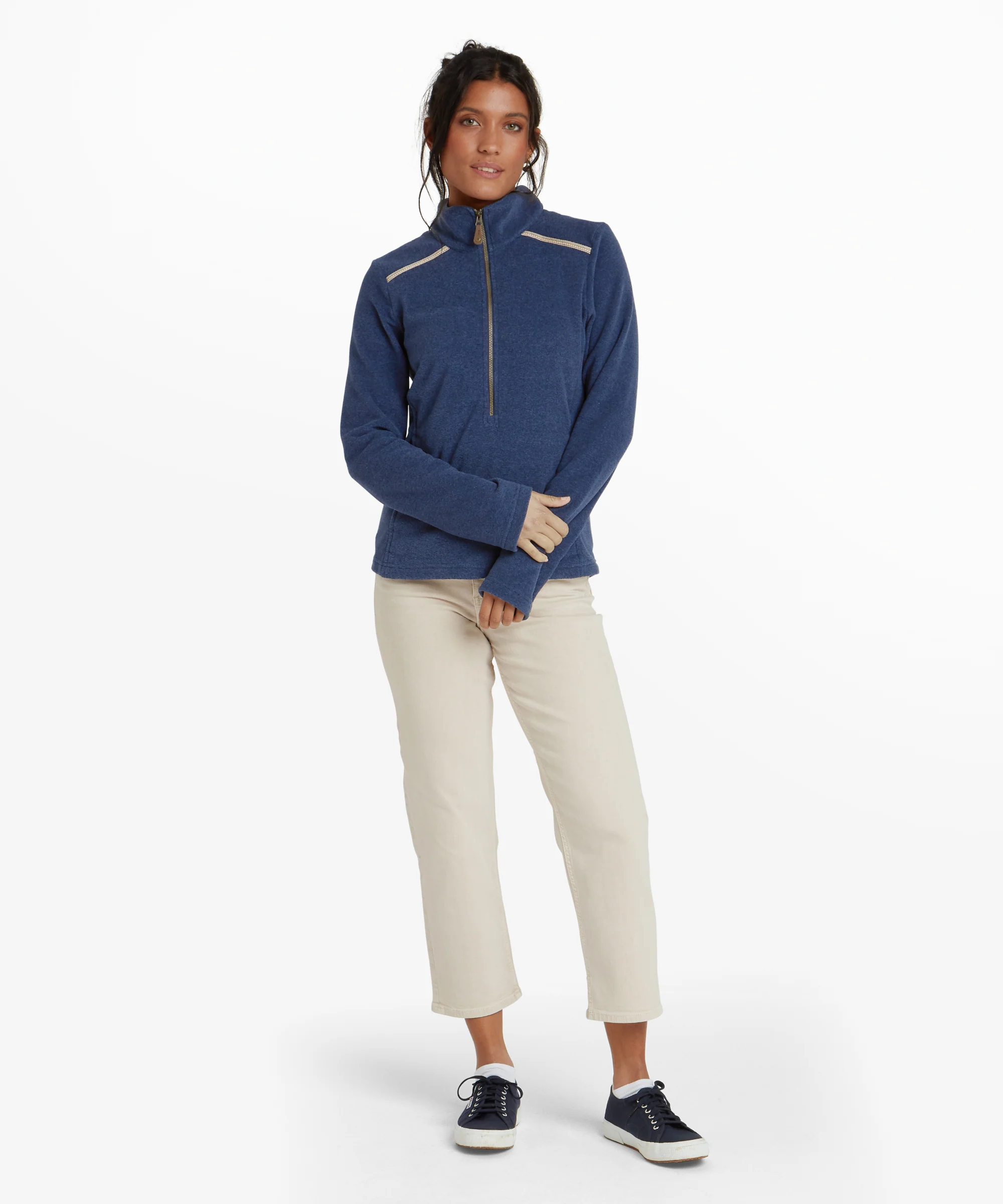 Rolpa Eco Fleece Pullover Zip - Rathee Blue - Image 7