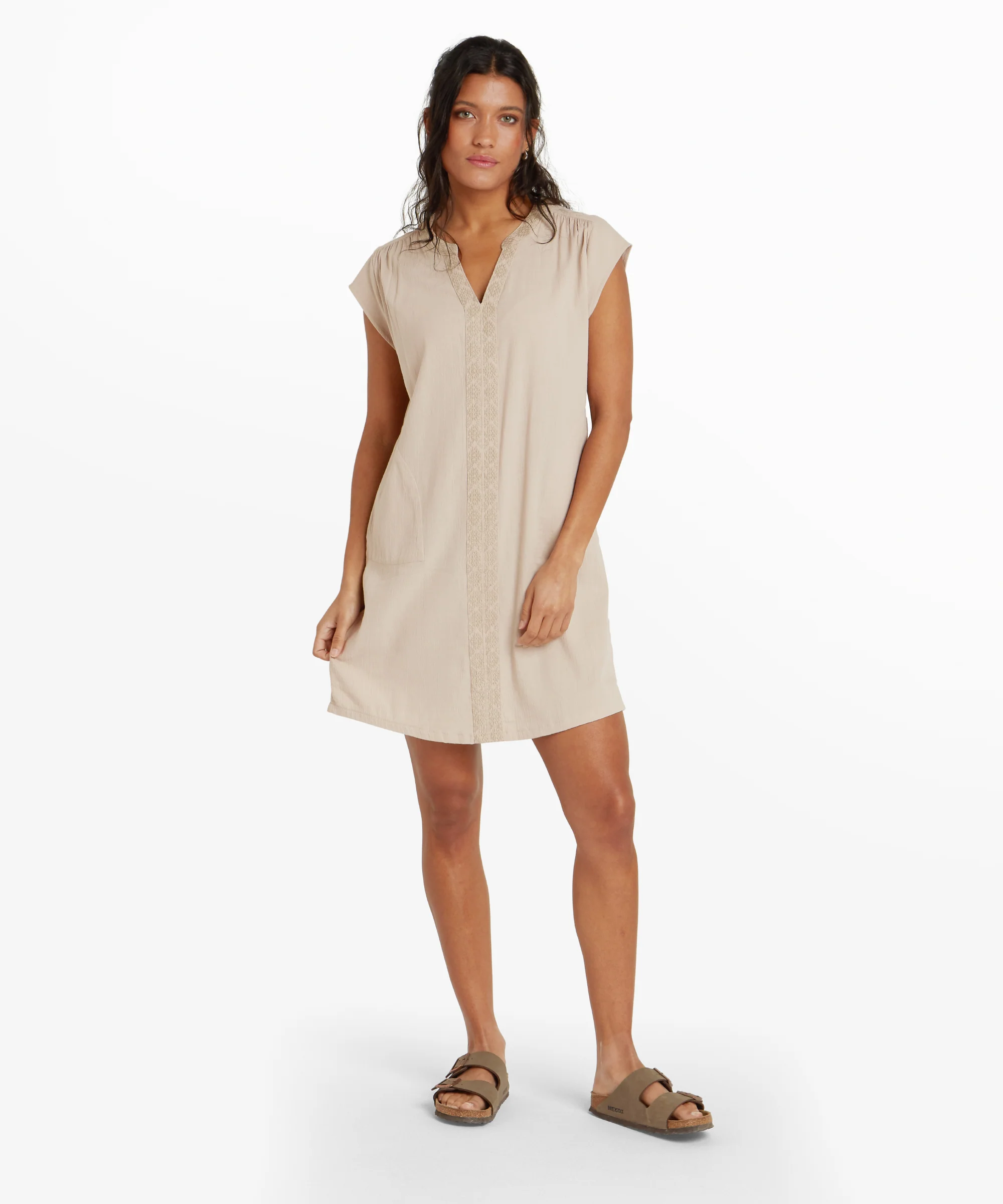 Hara Cap Sleeve Dress - Goa Sand - Image 3
