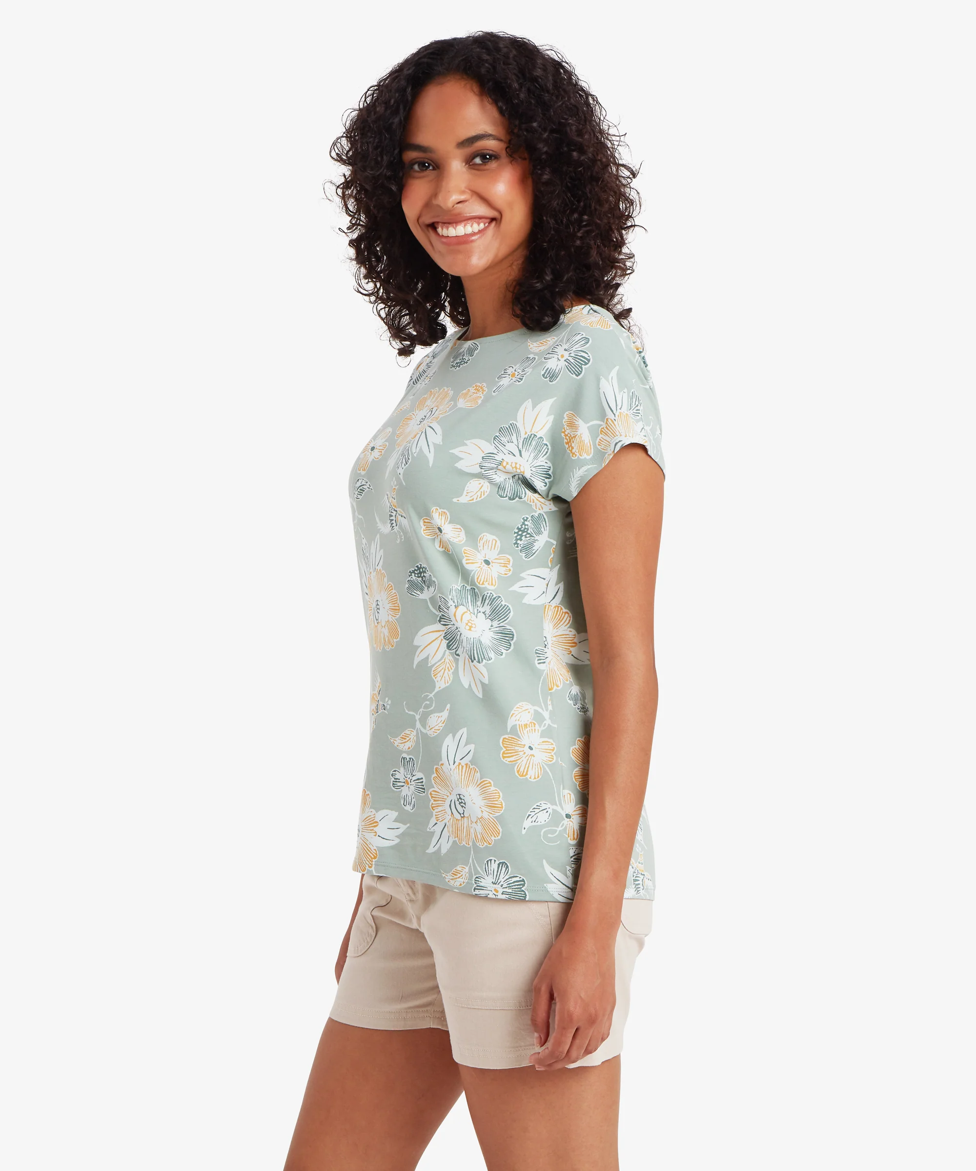 Neha T-Shirt - Celery Floral - Image 7