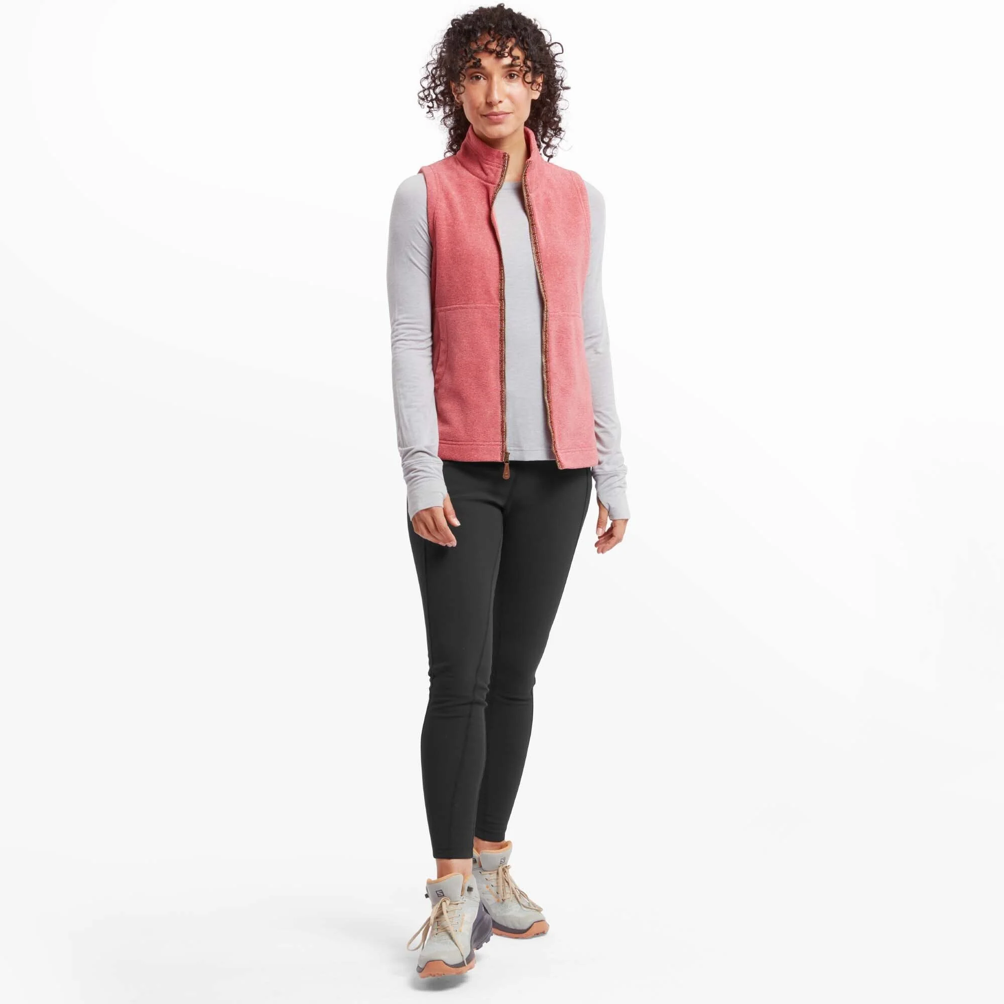 Rolpa Eco Fleece Vest - Mineral Red - Image 3