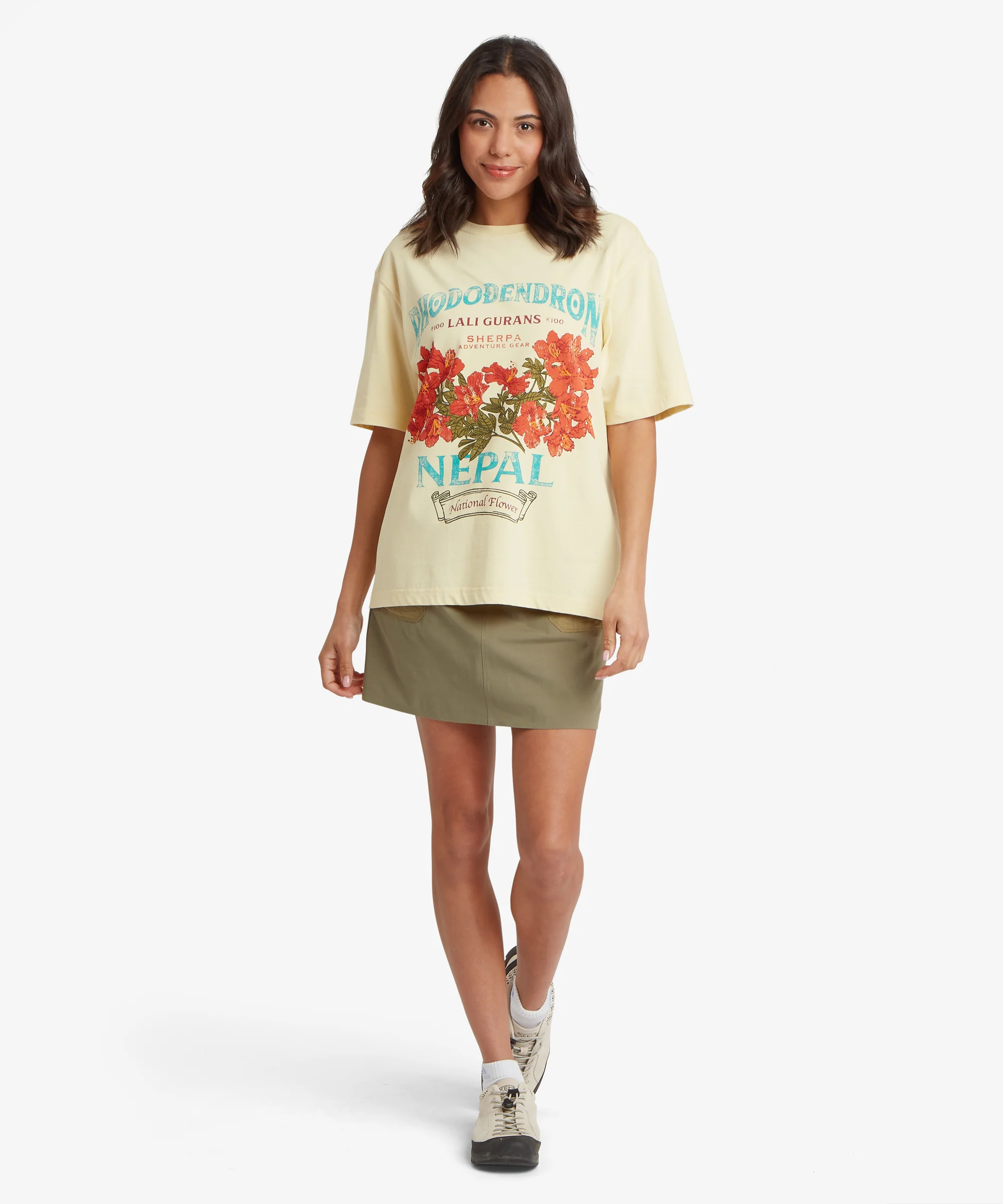 Tarcho Rhododendron T-Shirt - Butter - Image 3