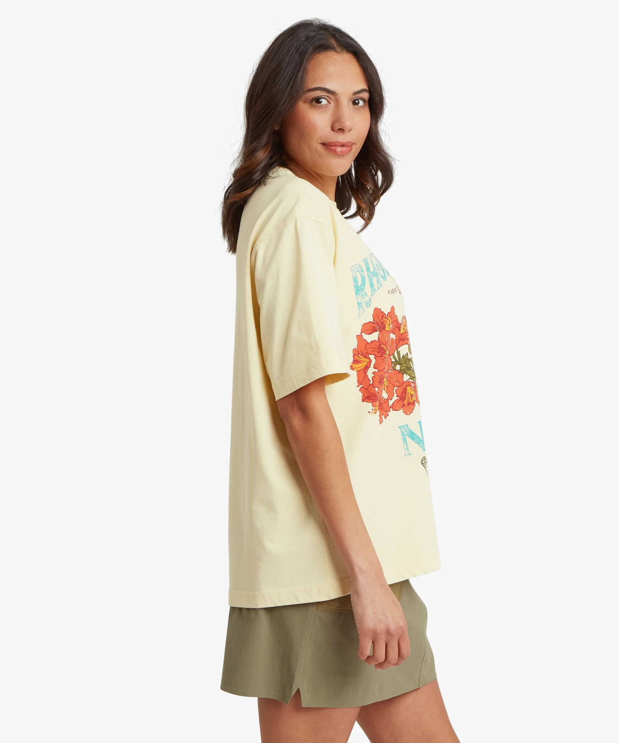 Tarcho Rhododendron T-Shirt - Butter - Image 4
