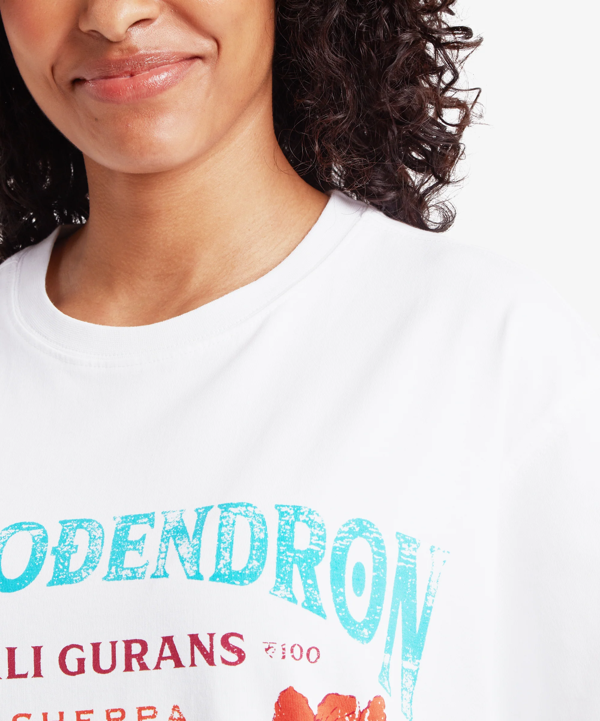 Tarcho Rhododendron T-Shirt - Katha White - Image 9