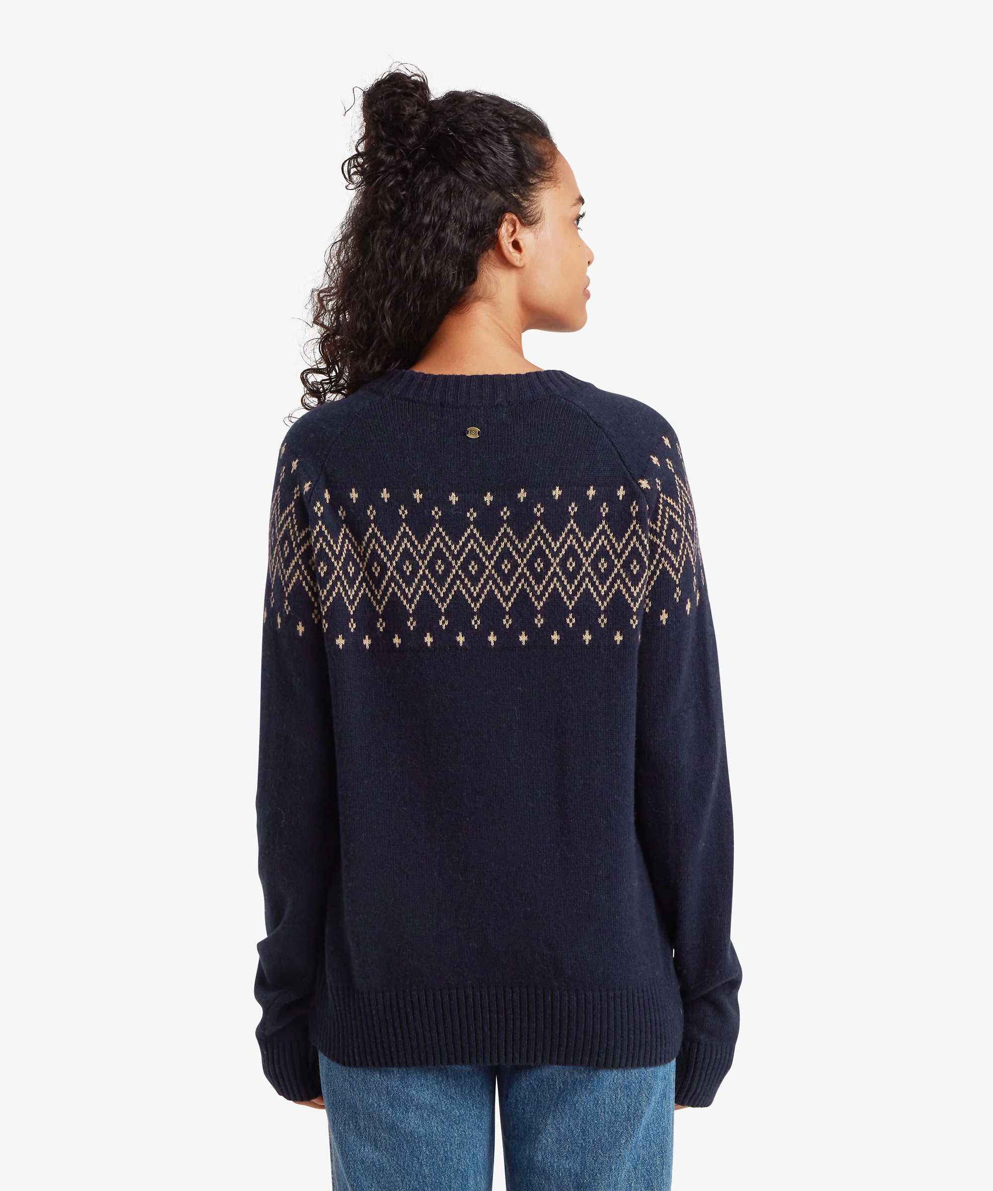 Yeshe Crew Neck Sweater - Rathee Blue - Image 5
